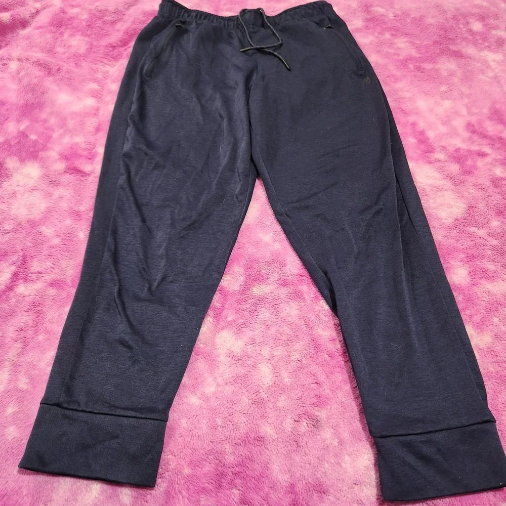 Eddie Bauer Motion Pants Men's Medium - High‎ Rise Performance Joggers Navy
